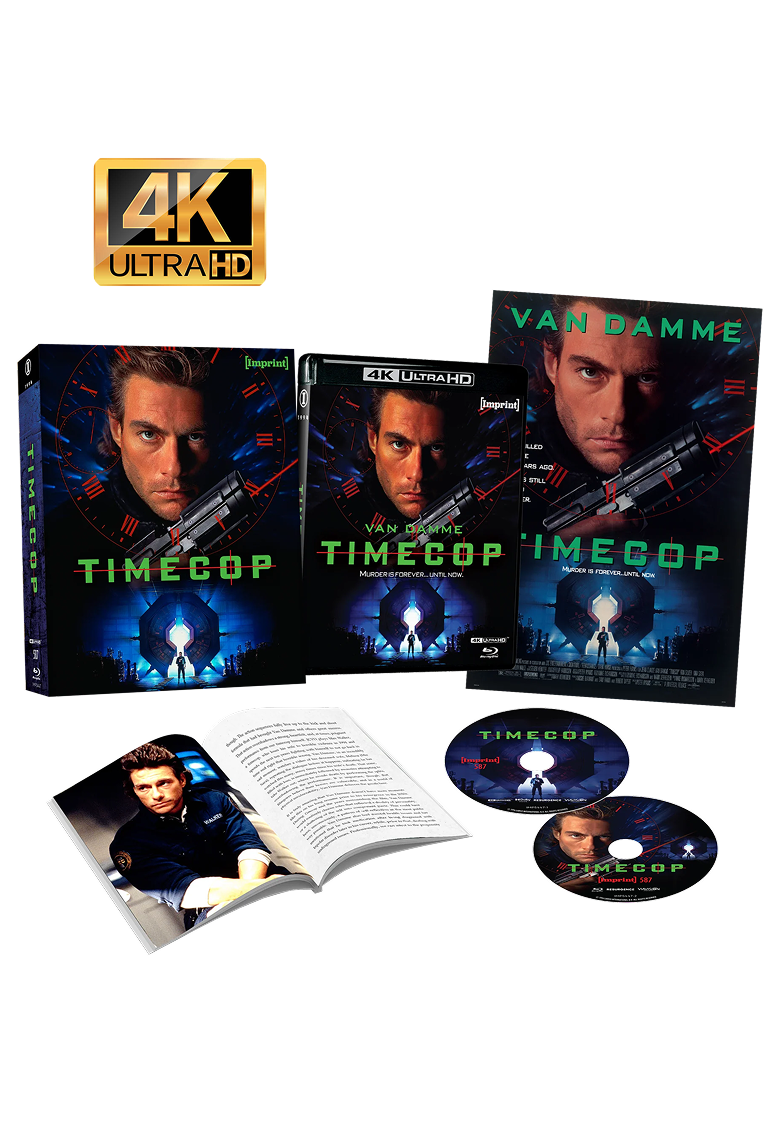 TIMECOP (1994) - 4K UHD + BLU-RAY LIMITED EDITION LENTICULAR HARDCASE + HARDCOVER BOOKLET + POSTER - IMPRINT COLLECTION #587