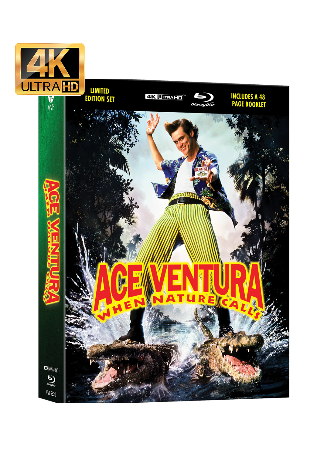 Ace Ventura: When Nature Calls (1995) - 4K + Blu-ray Limited Edition SteelBook in Lenticular Hardcase + Hardcover Booklet + Poster